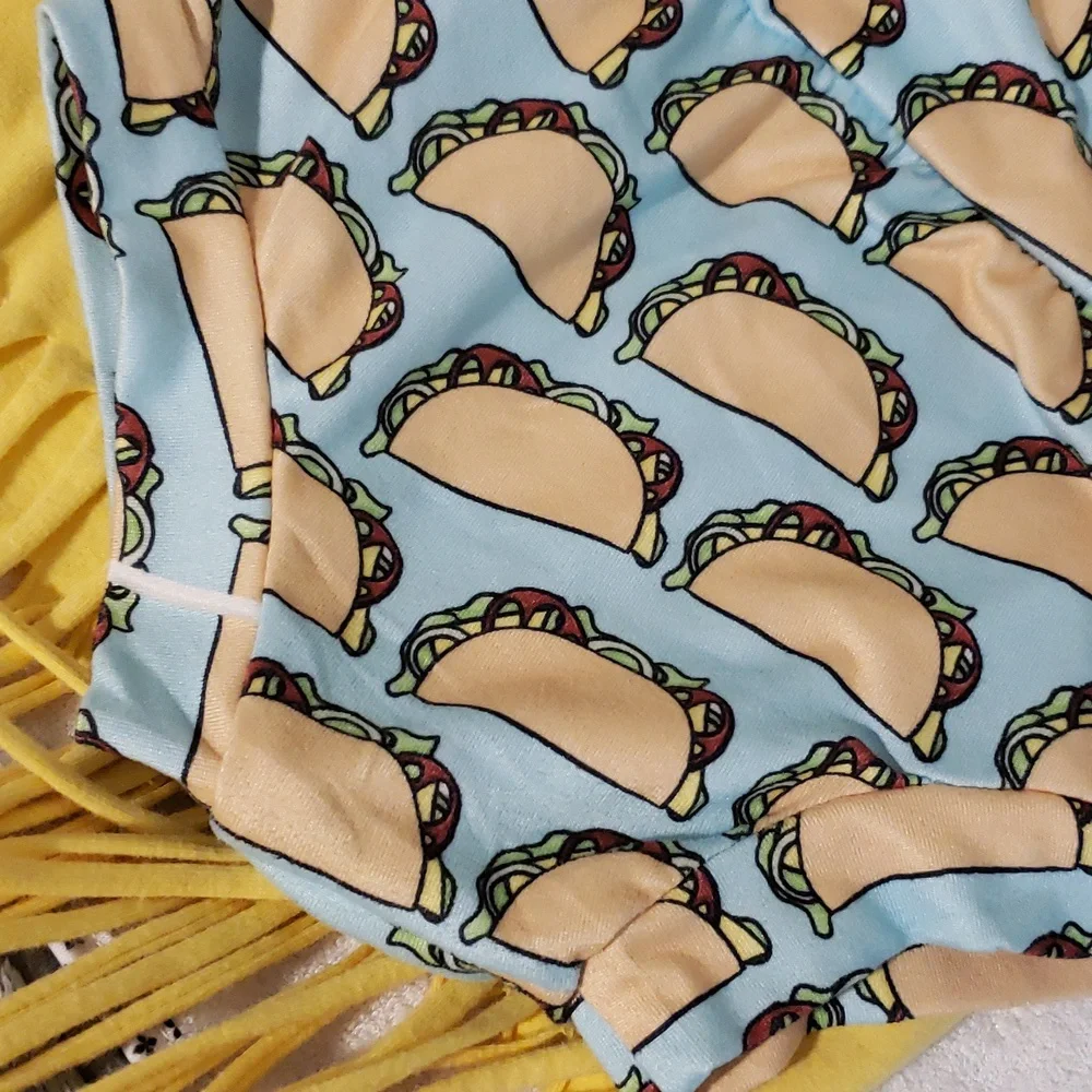 12-24m taco nacho fringe shirt and bloomers